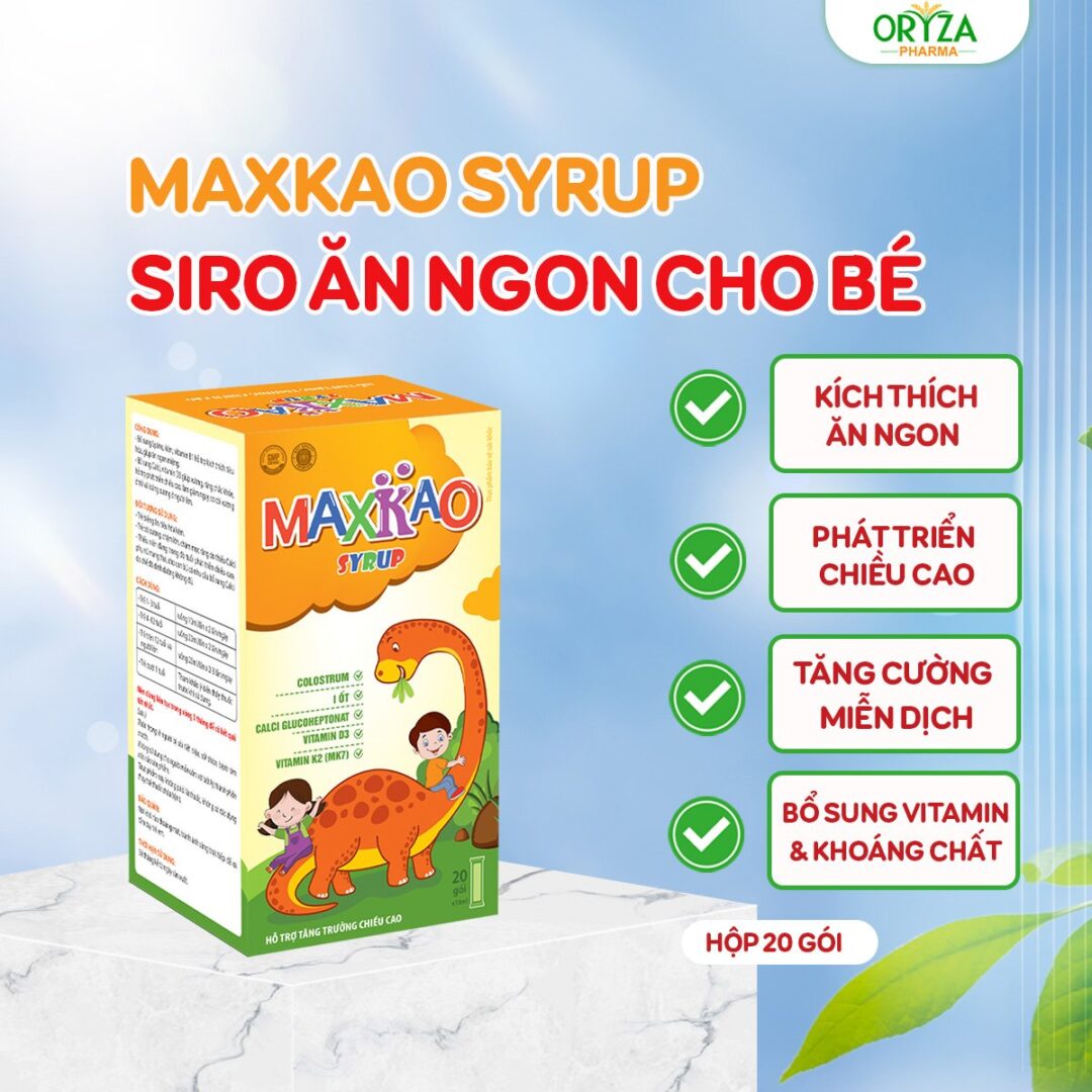 Siro ăn ngon, tăng chiều cao Maxkao Syrup