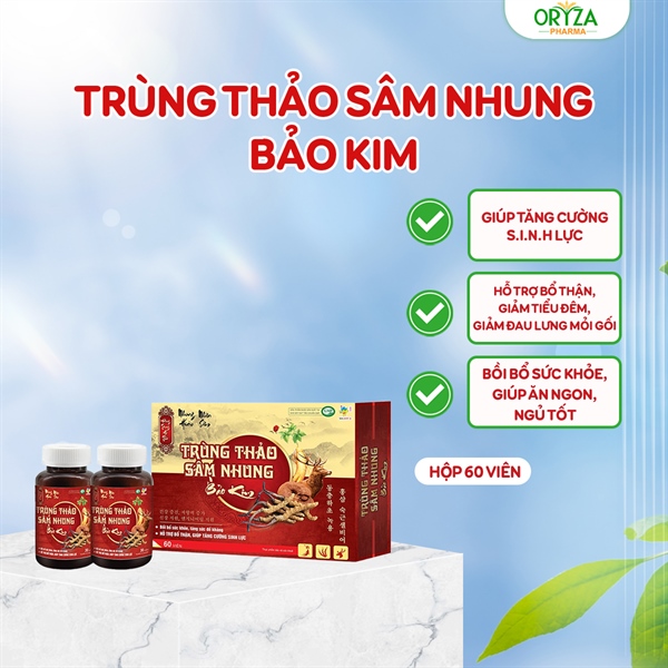 Trùng Thảo Sâm Nhung Bảo Kim